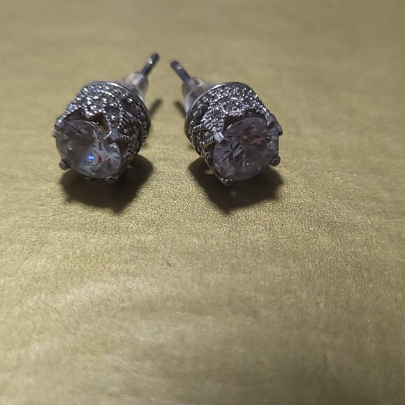 ✨ Victorian Silver 925 Earrings with Zircon – Unique Design ✨ - Picture 1 of 10